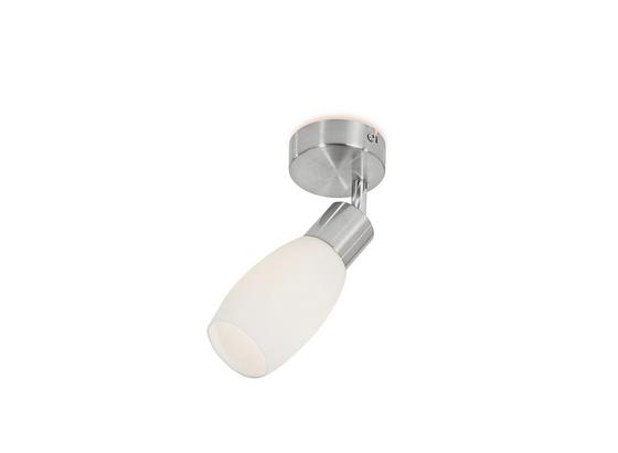 Strahler Brigitte - Nickelfarben, KONVENTIONELL, Glas/Metall (8/8/22,2cm) - Ombra Strahler Brigitte - Nickelfarben, KONVENTIONELL, Glas/Metall (8/8/22,2cm) - Ombra