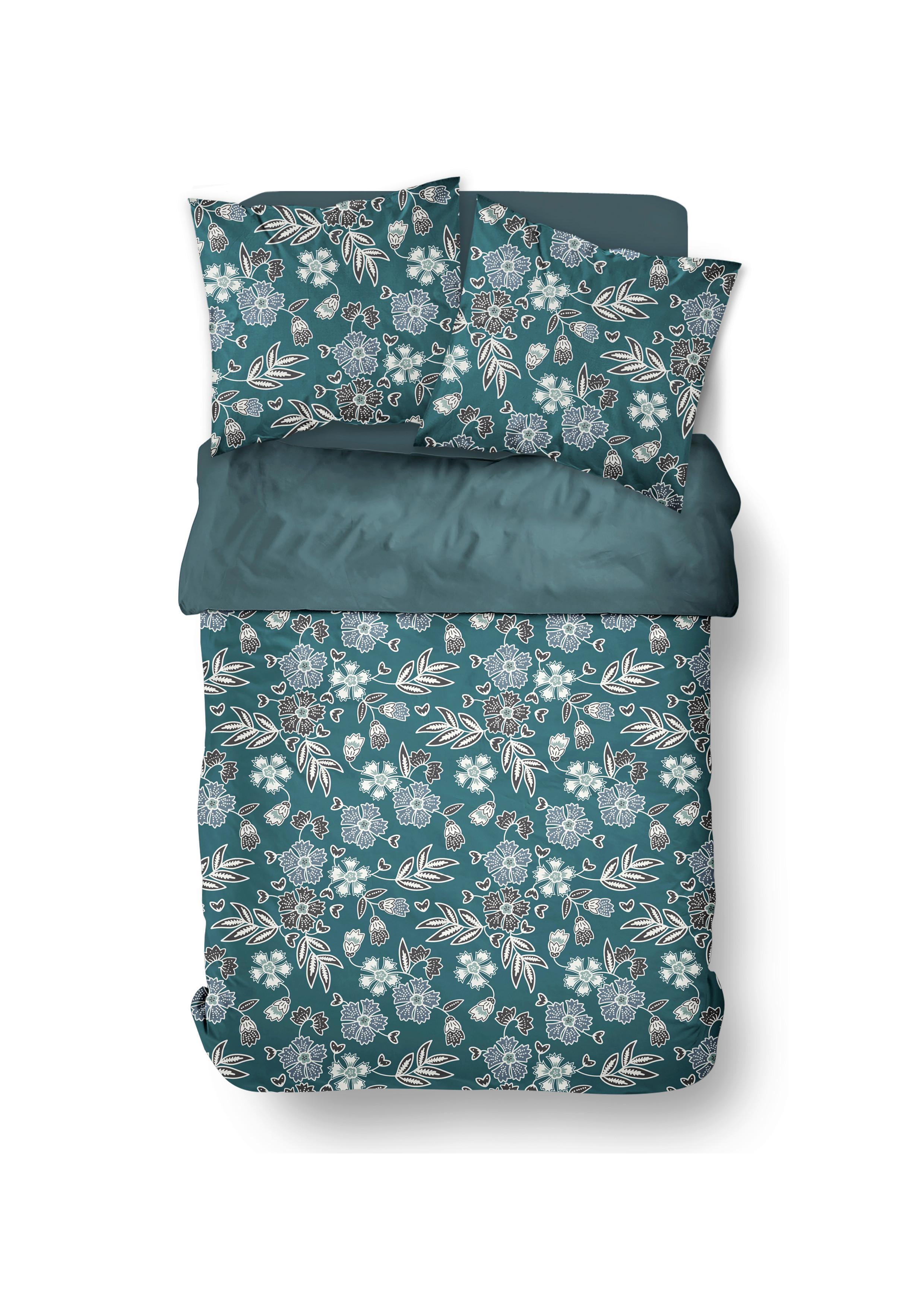 POSTEĽNÁ BIELIZEŇ Sunshine Flower 2, 200/220cm - zelená, Modern, textil (200/220cm)
