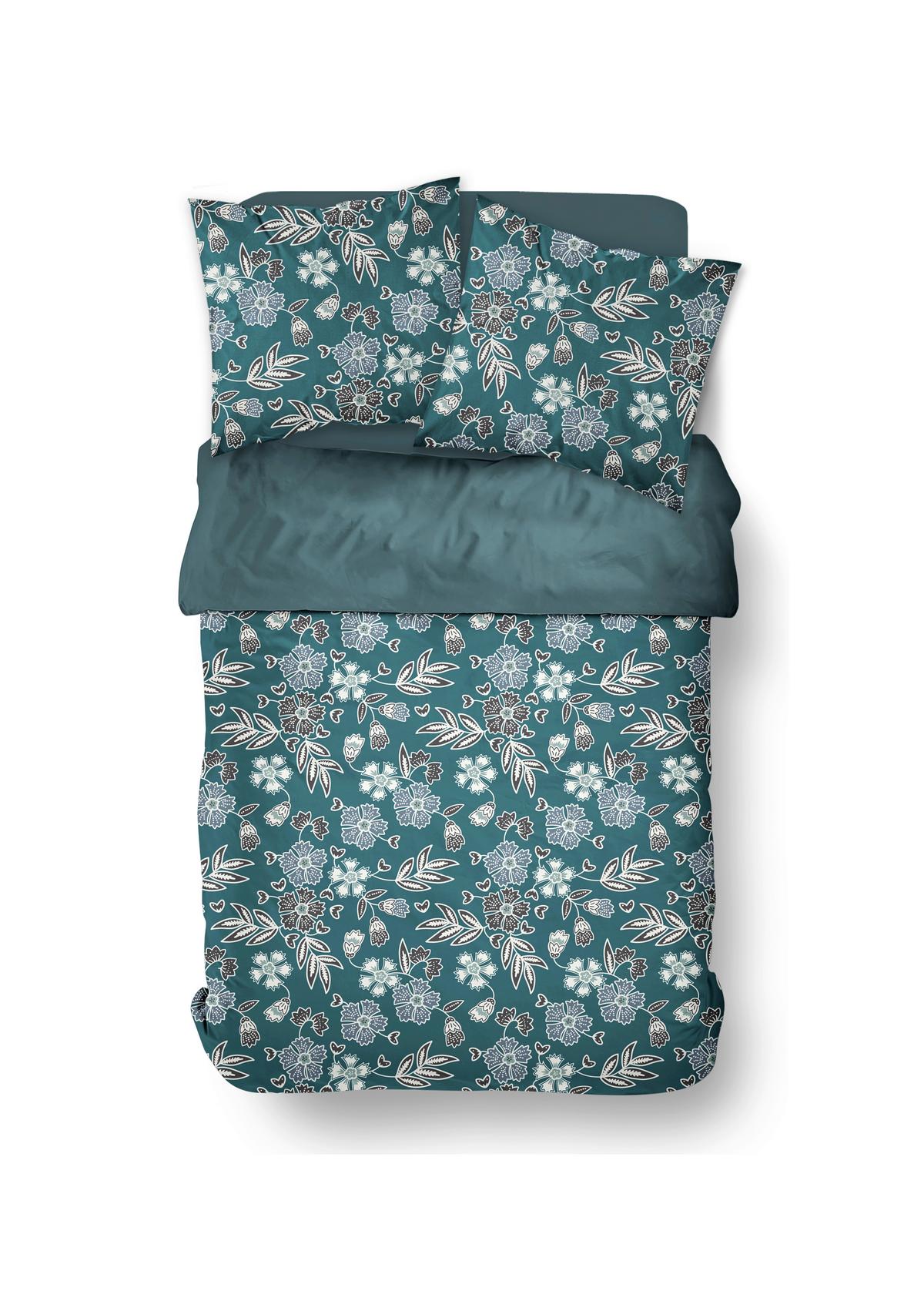 POSTEĽNÁ BIELIZEŇ Sunshine Flower 2, 200/220cm - zelená, Modern, textil (200/220cm)