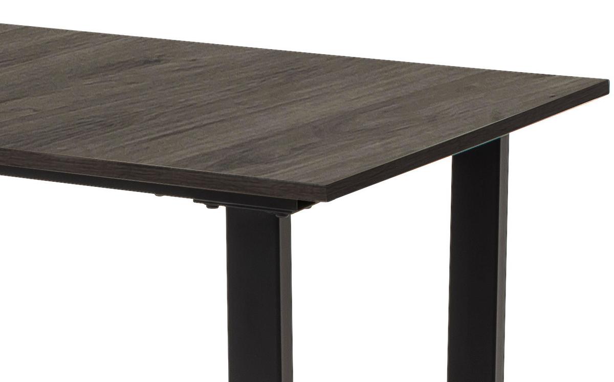 Esstisch La Serena 120x70 Cm Nachteiche Dekor/schwarz - Eichefarben/Schwarz, MODERN, Holzwerkstoff/Metall (120/95/70cm) - MID.YOU