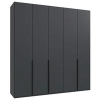 Drehtürenschrank New York Graphitfarben B:225cm - Graphitfarben, MODERN, Holzwerkstoff (225/236/58cm) - MID.YOU