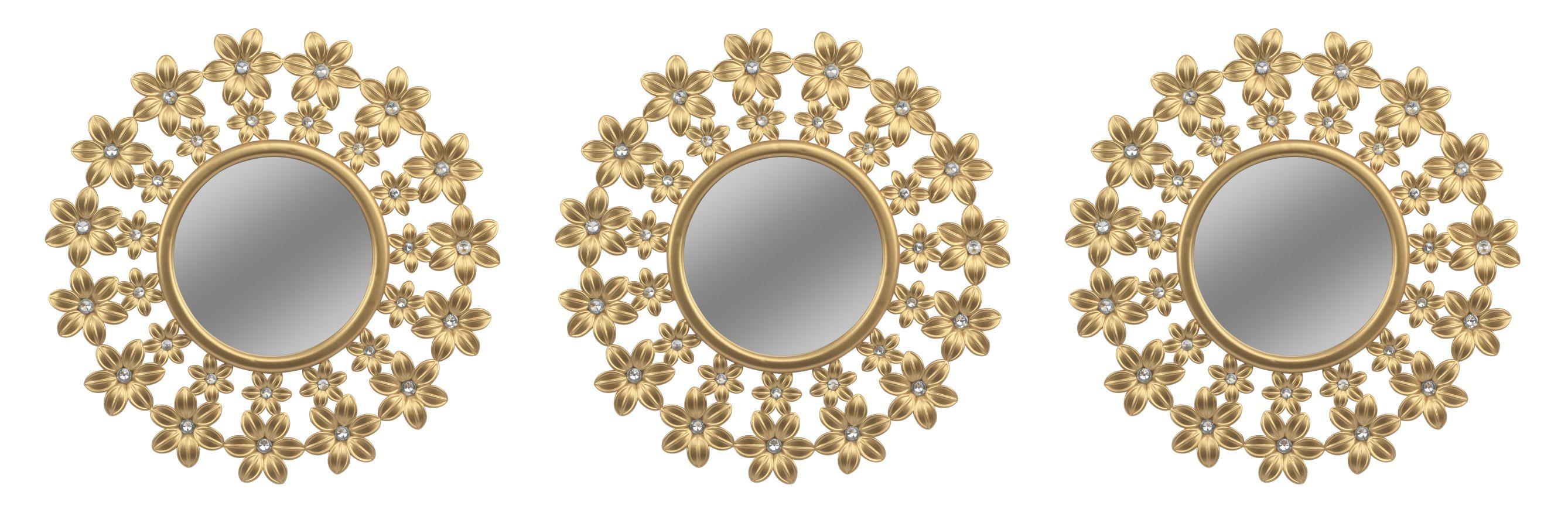 Wanddeko Caro - Goldfarben, KONVENTIONELL, Glas/Kunststoff (25/1,5cm) - Luca Bessoni