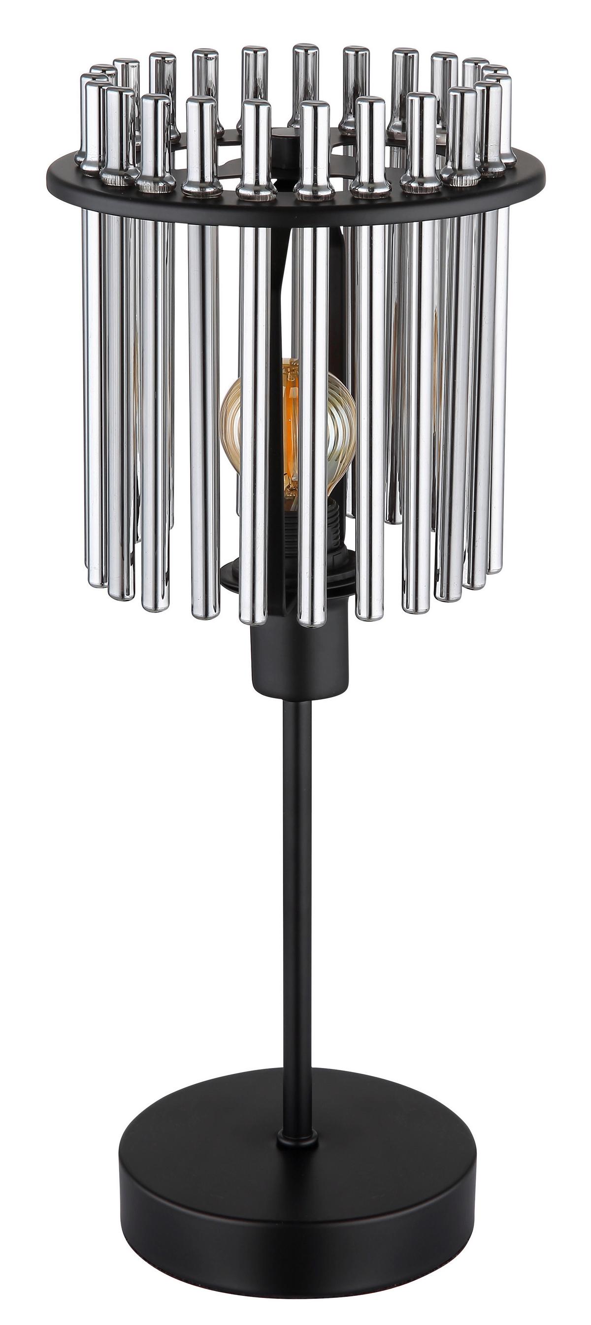 STOJACIA LAMPA GORLEY - čierna/sivá, Trend, kov/sklo (15/37,5cm) - Globo