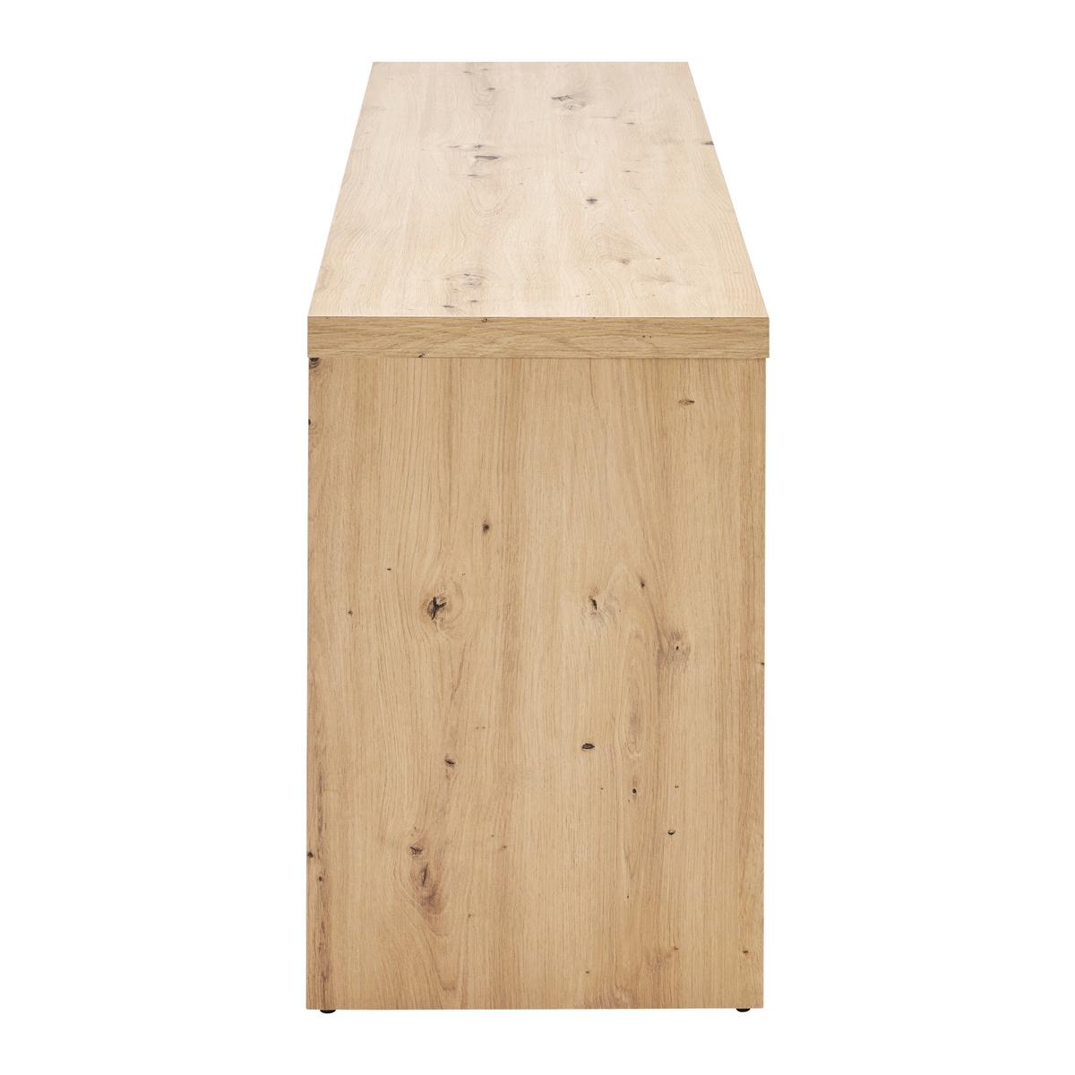 Nízká komoda LARIOS dub Artisan - bílá/dub artisan, Moderní, kompozitní dřevo (143/61/40cm) - Mömax