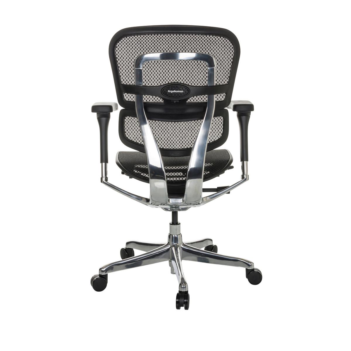 Drehstuhl Ergohuman Base I - Silberfarben/Schwarz, Basics, Kunststoff/Textil (69/107-122/64cm) - MID.YOU