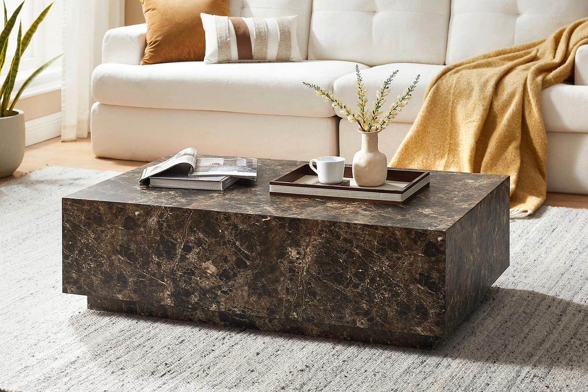 Couchtisch Braun B: 75 Cm - Braun, Design, Holzwerkstoff (120/75/35cm) - Livetastic