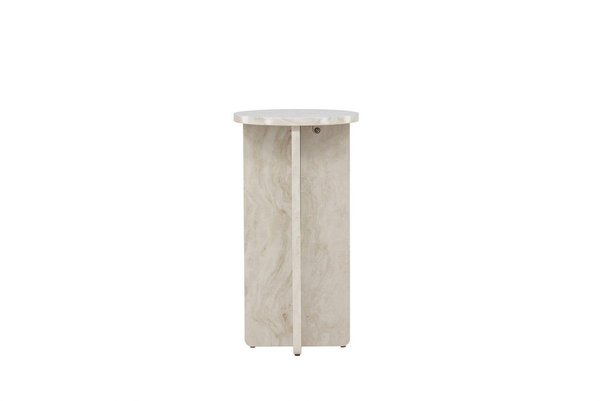 Beistelltisch Alesund Beige D: 40 Cm - Beige, MODERN, Holz (40/73cm) - Livetastic