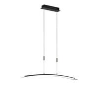 Led-hängeleuchte Metis Schwarz D:  90 Cm - Schwarz, Design, Metall (90/150cm) - Fischer & Honsel