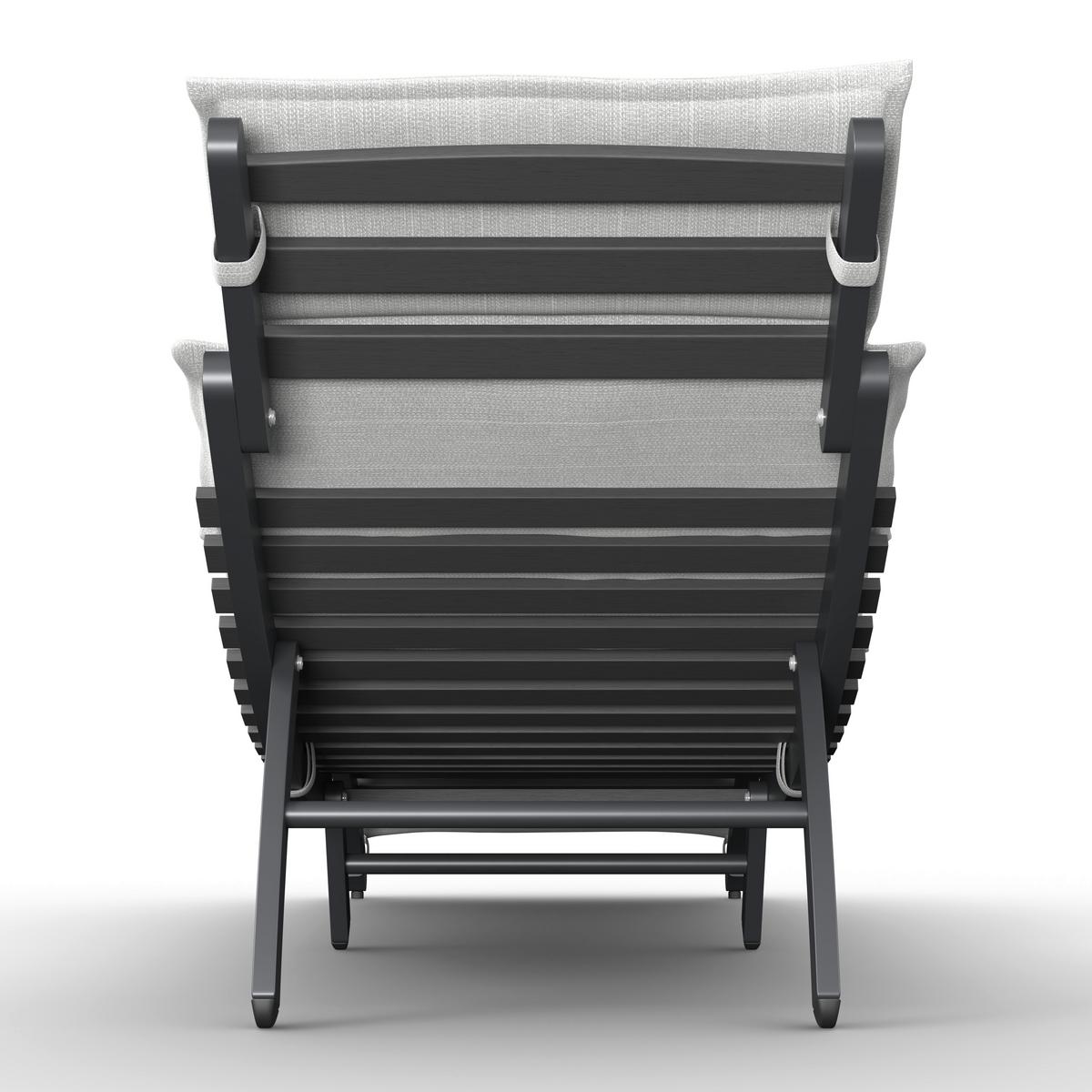 ZAHRADNÍ LEHÁTKO BELINDA - šedá/tmavě šedá, Moderní, kov/textil (180/54/70cm) - Bessagi Garden