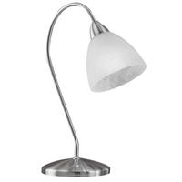 Tischleuchte 13313_pasto - Alabasterfarben/Nickelfarben, KONVENTIONELL, Glas/Metall (25/35cm) - Eglo