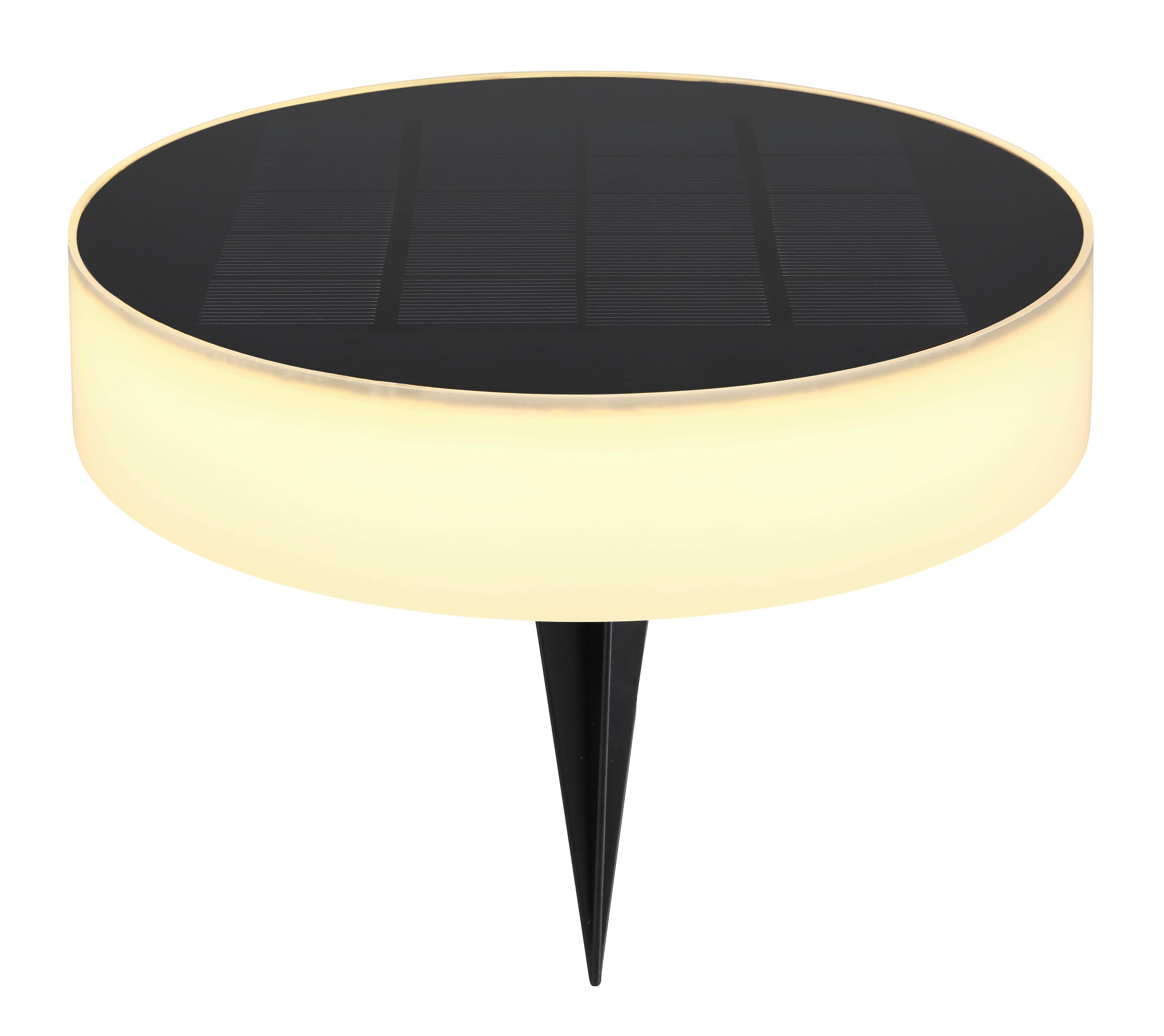 SOLARLEUCHTE 36417 - Opal/Schwarz, Design, Kunststoff (15.3/15.3/56.1cm) - Globo