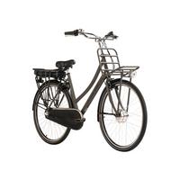 E-bike City Damen Hollandia Carry 28 Zoll 120km - Grau, Basics, Metall (180/70/100cm)