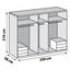 Drehtürenschrank mit Spiegel 250cm Level 36a, Weiß Dekor - Eichefarben/Weiß, MODERN, Glas/Holzwerkstoff (250/216/58cm) Drehtürenschrank mit Spiegel 250cm Level 36a, Weiß Dekor - Eichefarben/Weiß, MODERN, Glas/Holzwerkstoff (250/216/58cm)