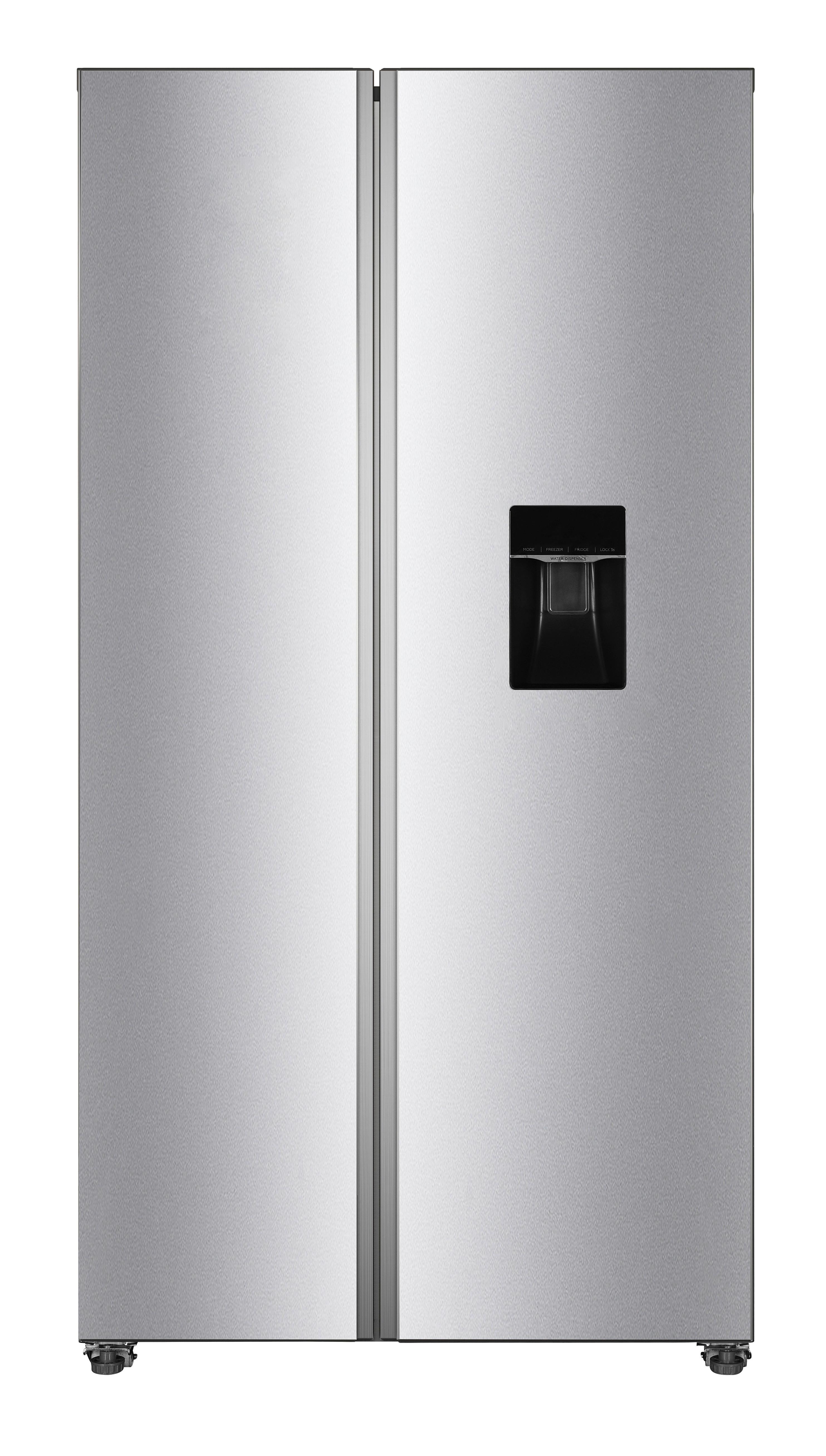 Side-By-Side SBS255-151EIXWD Silberfarben m. Wasserspender