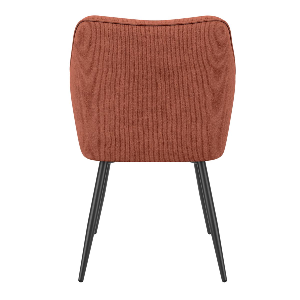 Karosszék Caro 2 Giga S - fekete/terrakotta, Konventionell, textil/fa (55/83/61cm) - Nedis SmartLife