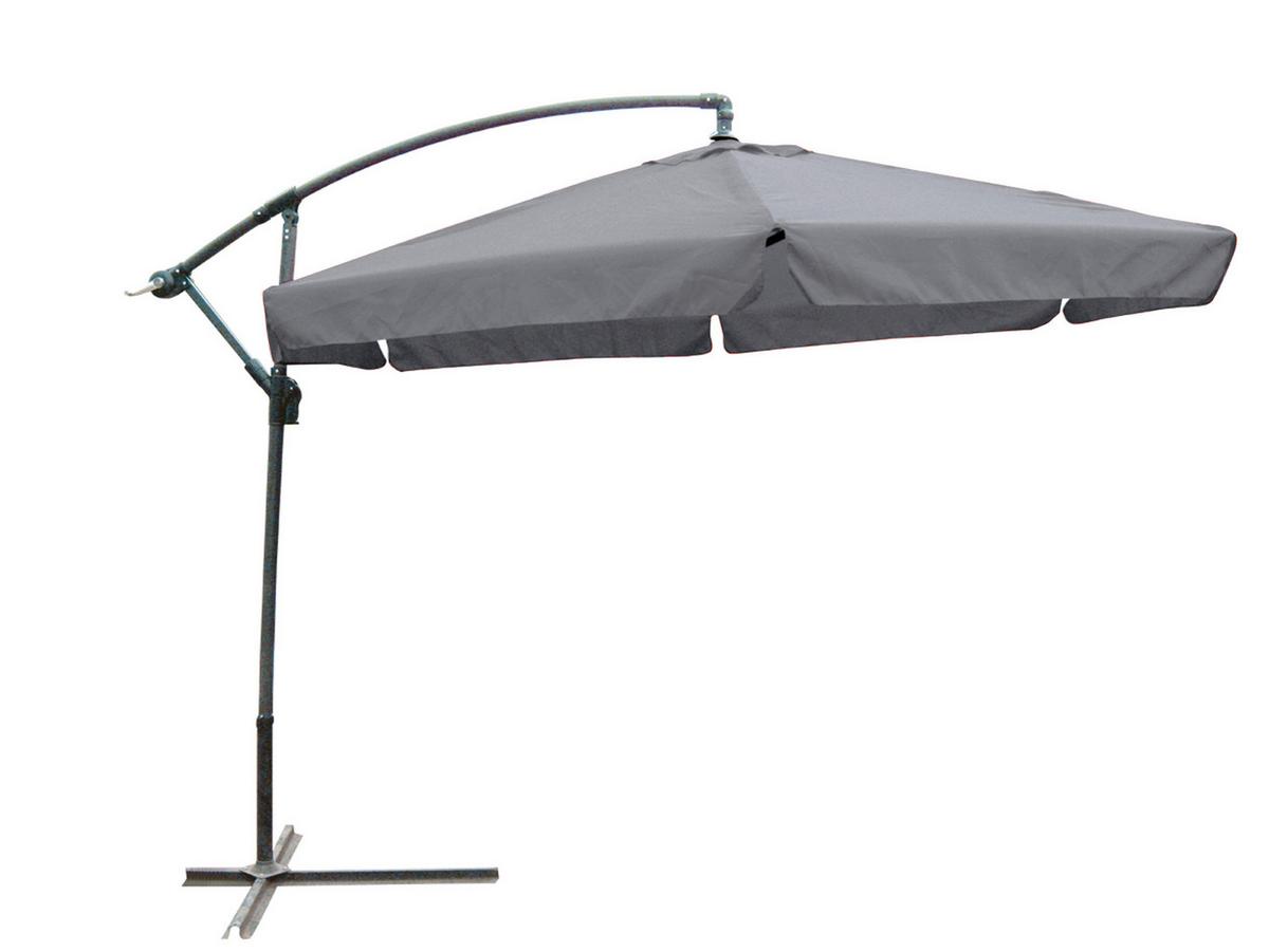 Ampelschirm Ampelschirm Ø 300 Cm - Anthrazit, Basics, Kunststoff/Metall (300/250/300cm) - Gardenson