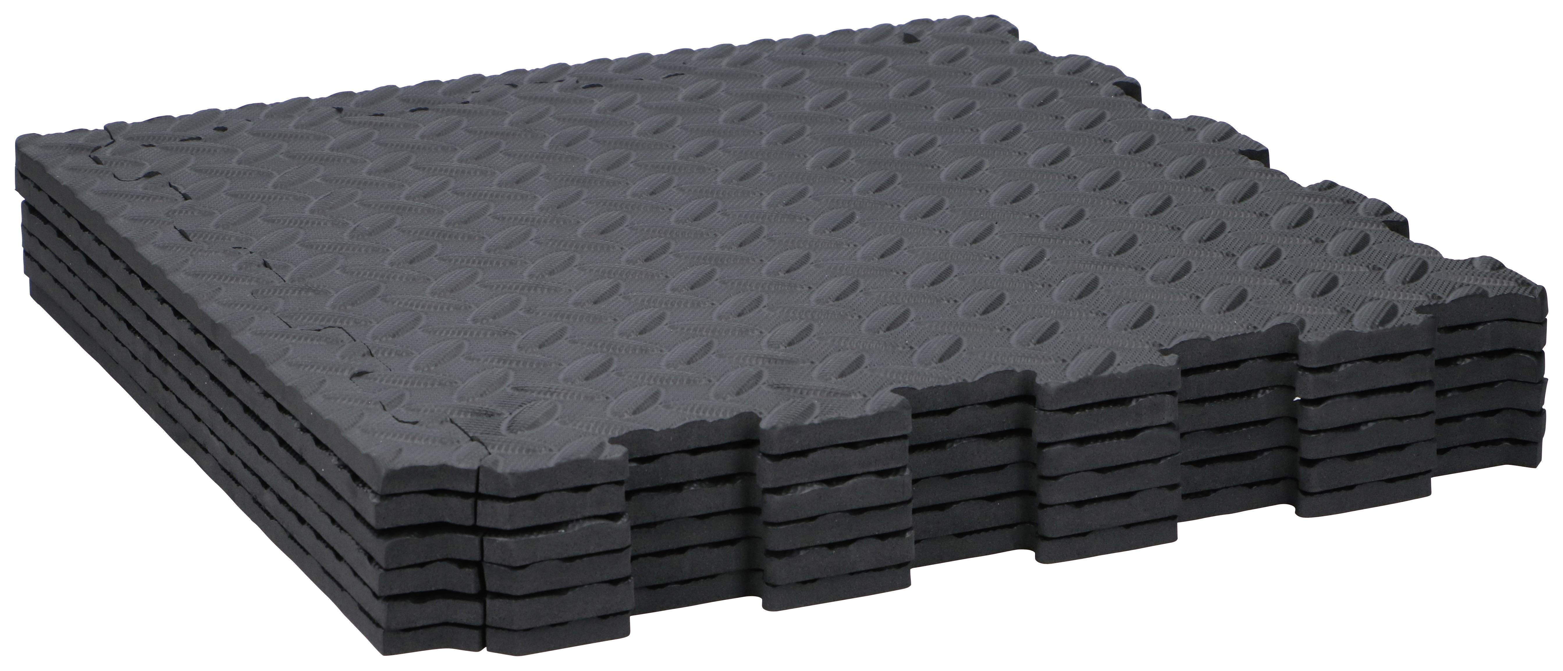 Bodenplatte aus schwarzem Kunststoff