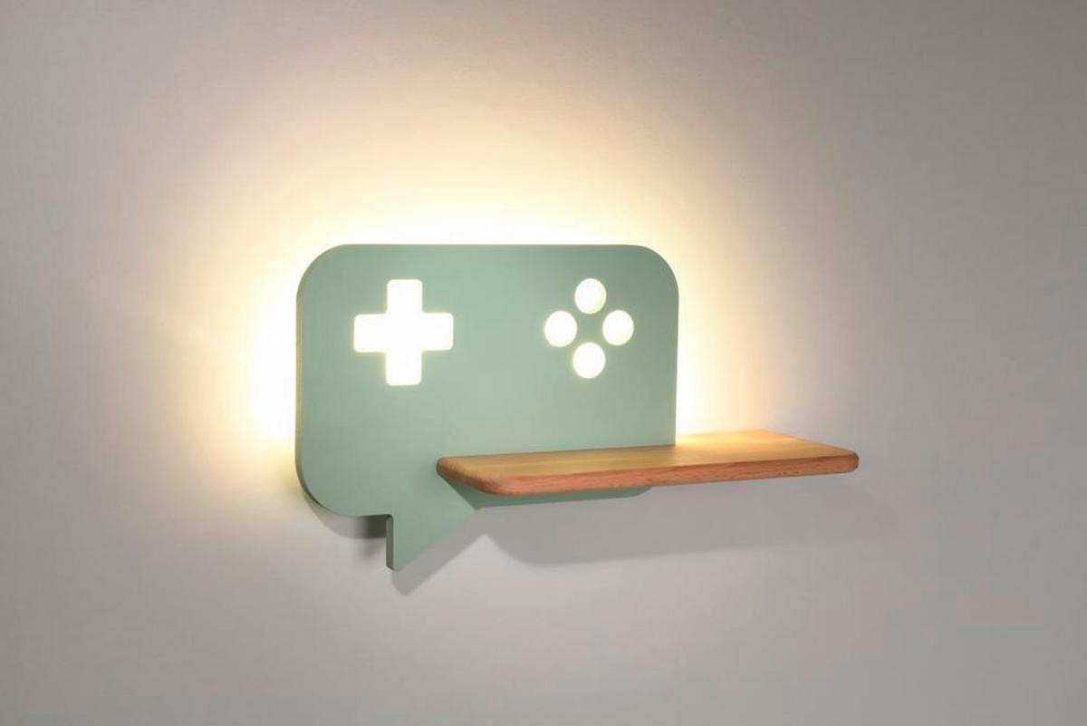Kinderwandleuchte 21-75680 Console - Mintgrün, Basics, Holz/Holzwerkstoff (36/12/20cm)