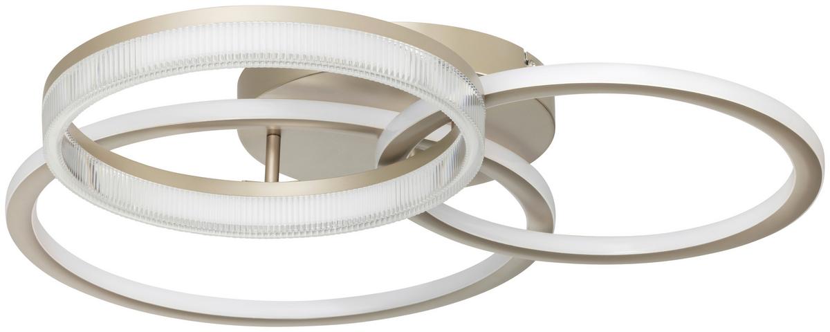 LED-Deckenleuchte, 4000k Cihan - Champagner, Basics, Kunststoff/Metall (70/65/12cm) - Luca Bessoni