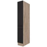 Potravinová skříň CAPRI CAPRI AHS 30 - barvy dubu/černá, Konvenční, kov/kompozitní dřevo (30/200/57cm) - FlexWell