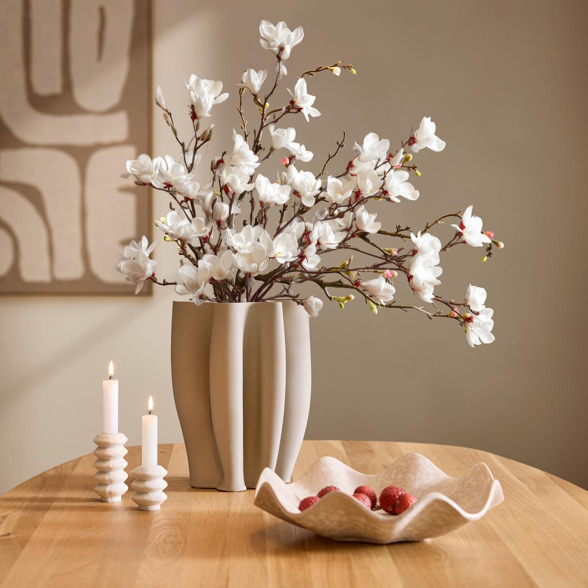 Stojan na sviečku GERRY - S - biela, Basics, plast (5/6,5cm) - Mömax