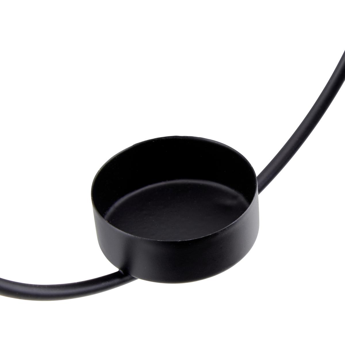 Dekohänger D: ca. 25 cm, Rumba - Schwarz, MODERN, Metall (25cm)