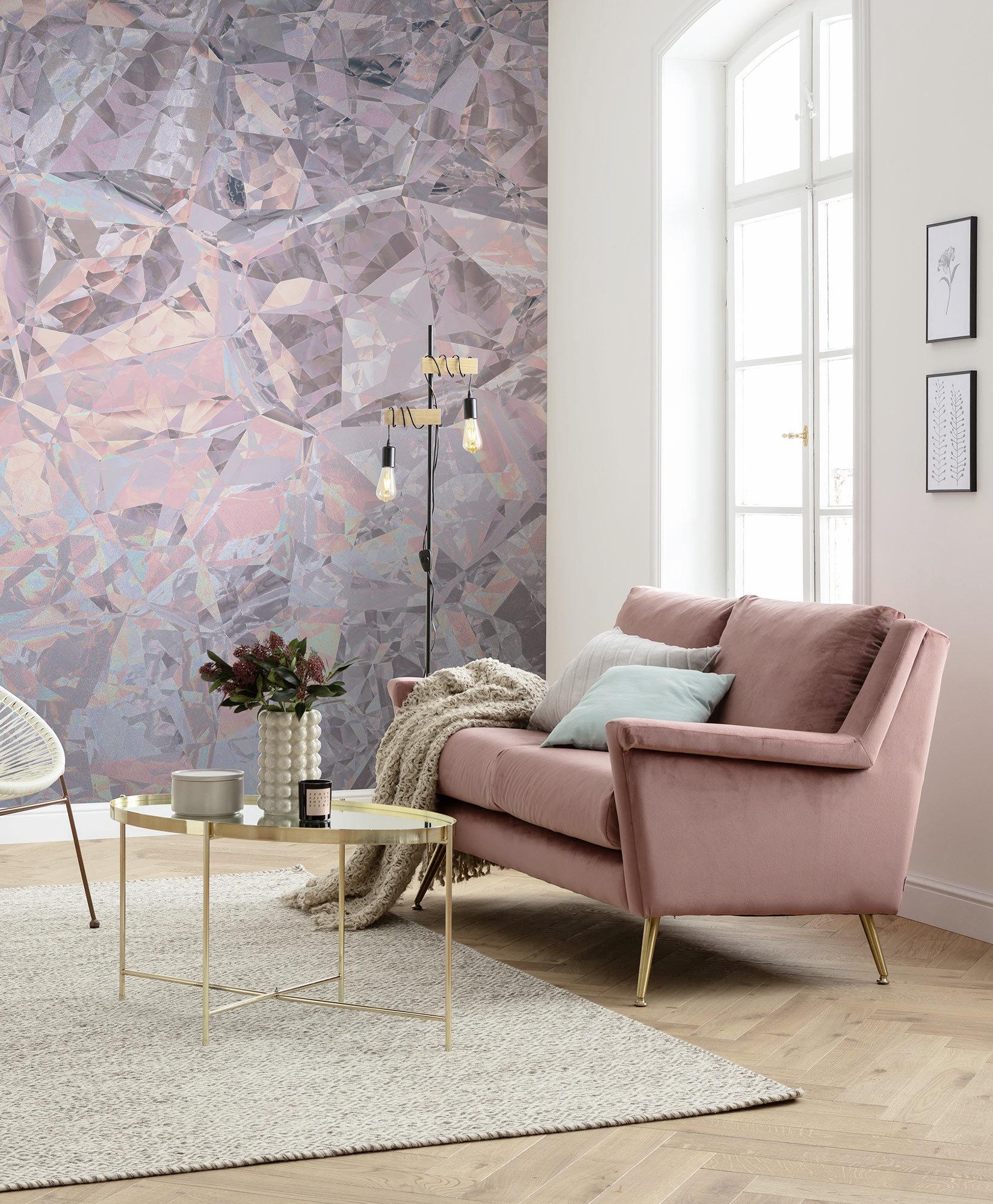 Fototapete Rsx4-017 Crystals - Lila/Rosa, Trend (200/280cm)