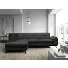 Ecksofa Imo Dunkelgrau 201x274 cm - Dunkelgrau/Schwarz, Design, Textil (201/274cm) - MID.YOU