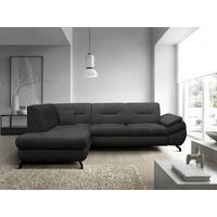 Ecksofa Imo Dunkelgrau 201x274 Cm - Dunkelgrau/Schwarz, Design, Textil (201/274cm) - MID.YOU