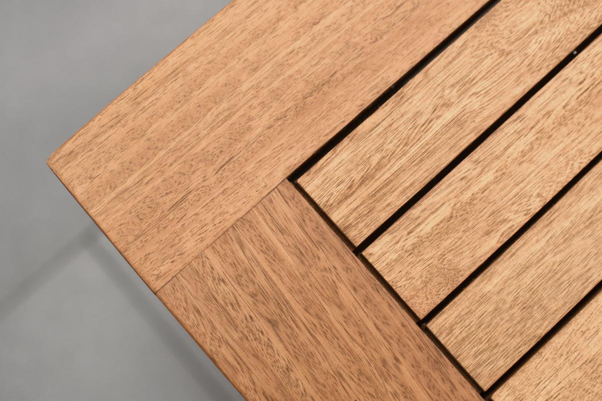 Gartenmöbel Set 14-tlg Comodoro Holz - Naturfarben/Grün, KONVENTIONELL, Holz/Textil - Gardenson