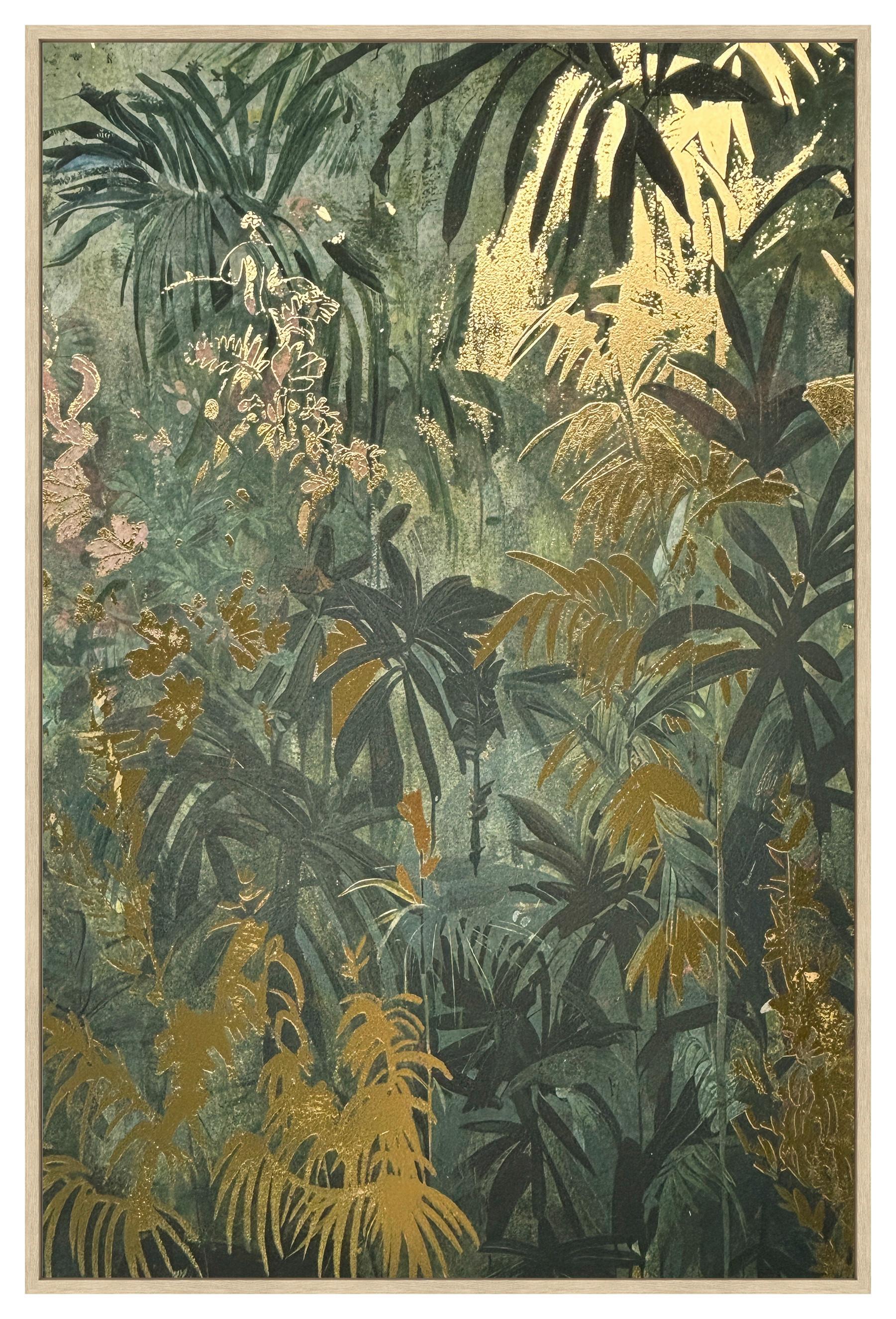 Obraz na plátně LOTTE, 60X90cm - zelená/přírodní barvy, Moderní, kompozitní dřevo/textil (60/90cm) - Mömax