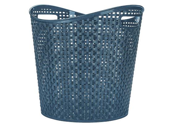 Universalkorb Rattan 27 Liter - Blau, KONVENTIONELL, Kunststoff (38,5/37cm) - Plast 1 Universalkorb Rattan 27 Liter - Blau, KONVENTIONELL, Kunststoff (38,5/37cm) - Plast 1