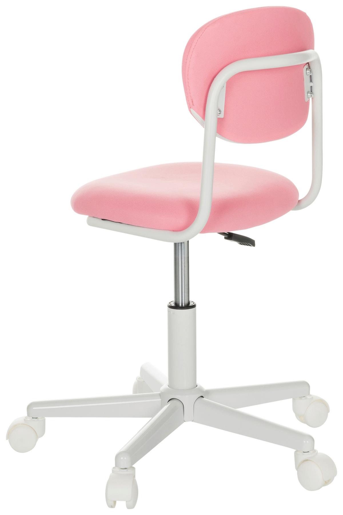 Jugenddrehstuhl Kiddy Base I - Pink/Weiß, Basics, Kunststoff/Textil (60/72-83/60cm) - MID.YOU