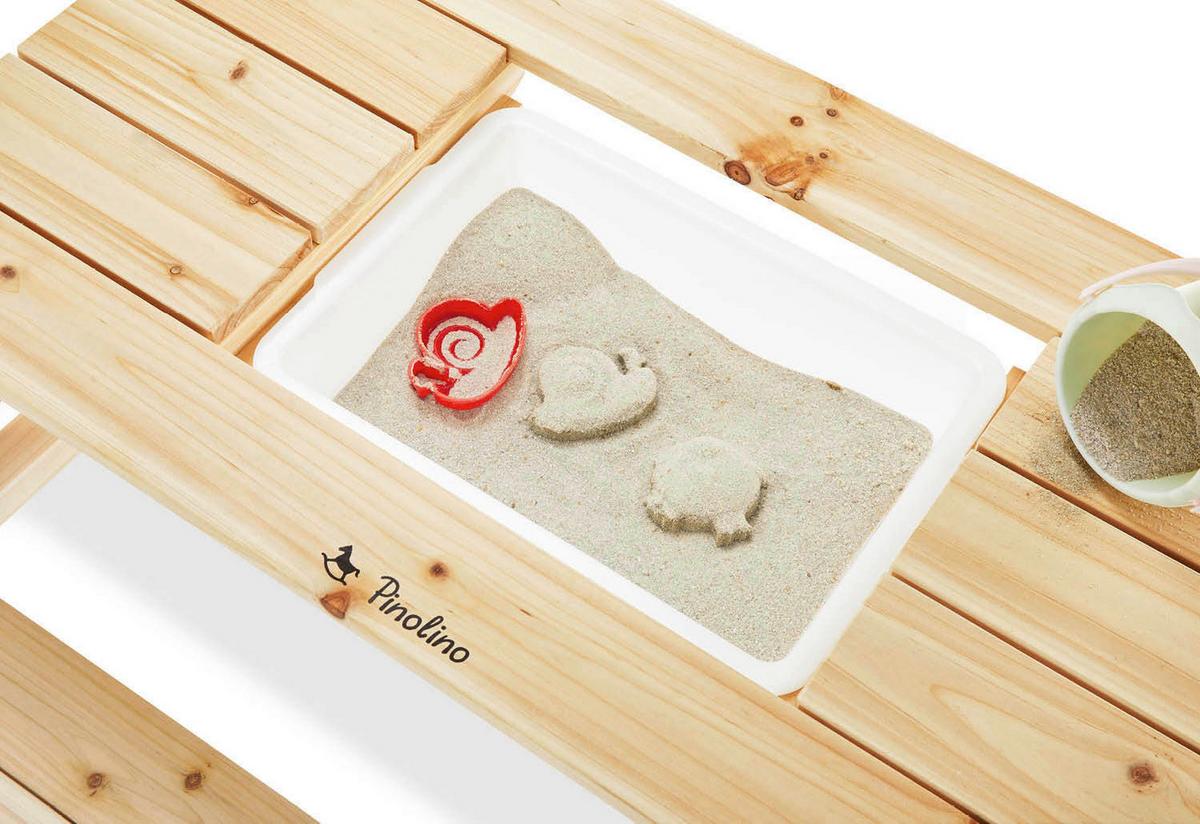 Kindersitzgruppe Spieltisch - Naturfarben, Basics, Holz (88/50/68cm) - Pinolino