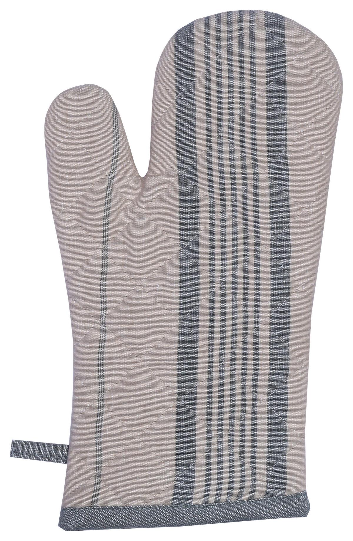 Rukavice do trouby Henry, 18/32cm - šalvějově zelená/béžová, Moderní, textil (18/32cm) - Modern Living