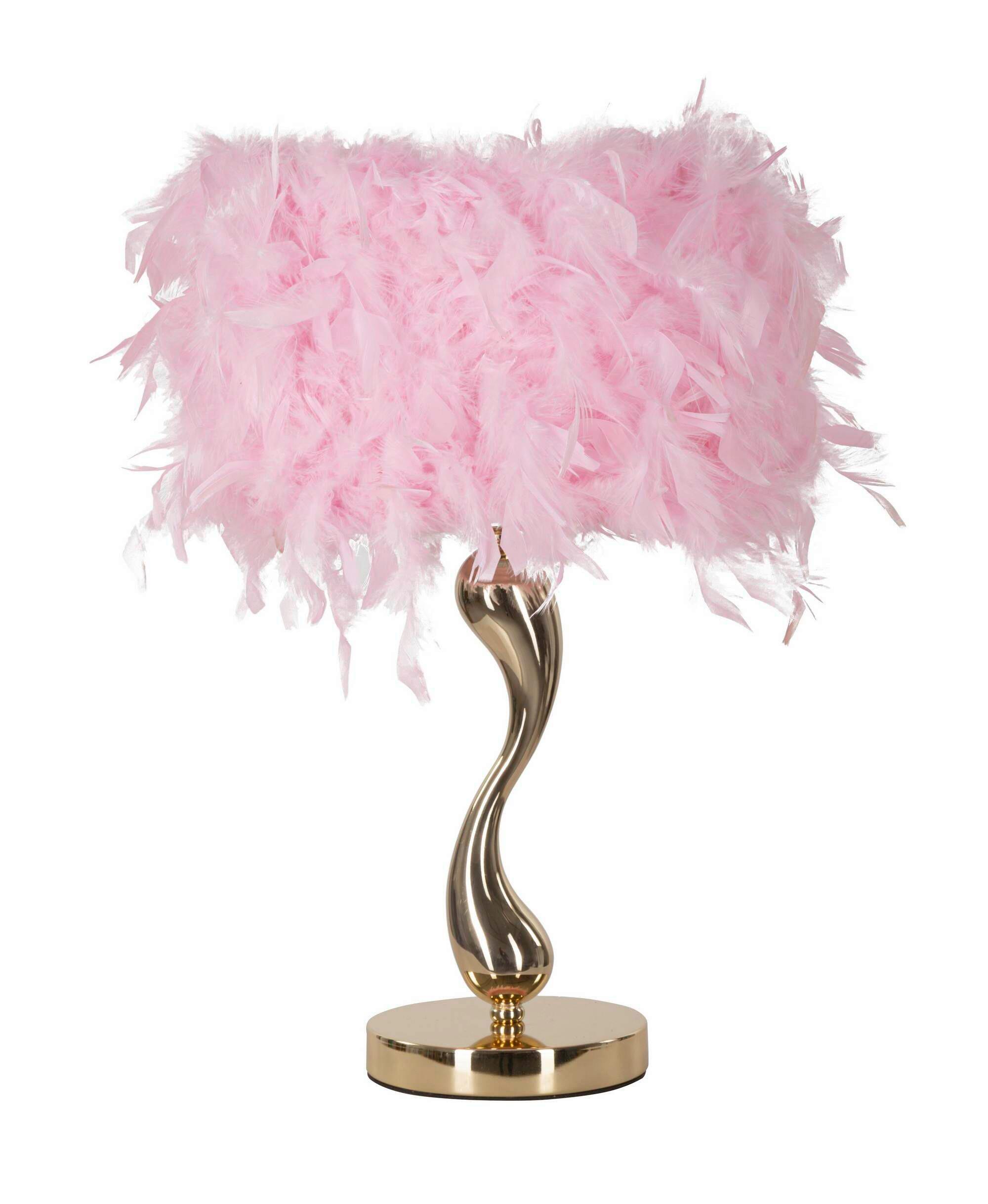 Tischleuchte Cart Pink Pink, Goldfarben B: 25 cm - Pink/Goldfarben, Basics, Kunststoff/Metall (25/47/25cm)