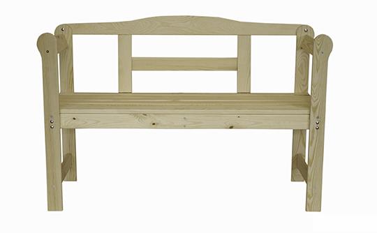 Gartenbank Fichte 2-Sitzer - Fichtefarben, Basics, Holz (118/78/45,5cm)