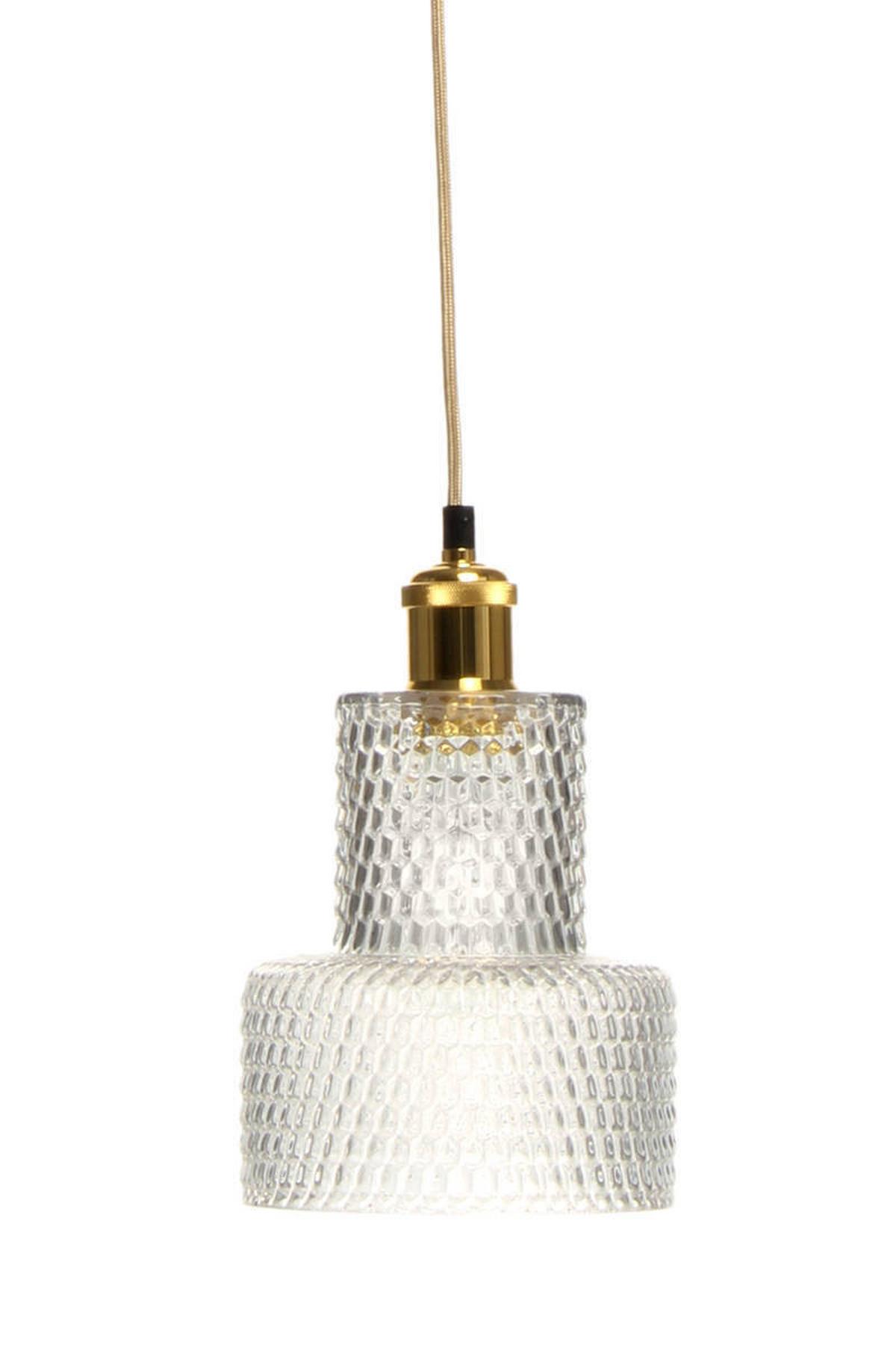 Hängeleuchte Mona H: 27 Cm 1-Flammig - Klar, Trend, Glas (17/27/17cm) - Kayoom