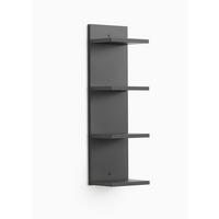 Wandregal Eolo Anthrazit B: 23,2 cm - Anthrazit, Trend, Holzwerkstoff (23,2/75/16,8cm)