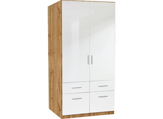 Skříň Šatní Celle, 2-türig - bílá/barvy dubu, Moderní, dřevo (91/197/54cm) Skříň Šatní Celle, 2-türig - bílá/barvy dubu, Moderní, dřevo (91/197/54cm)