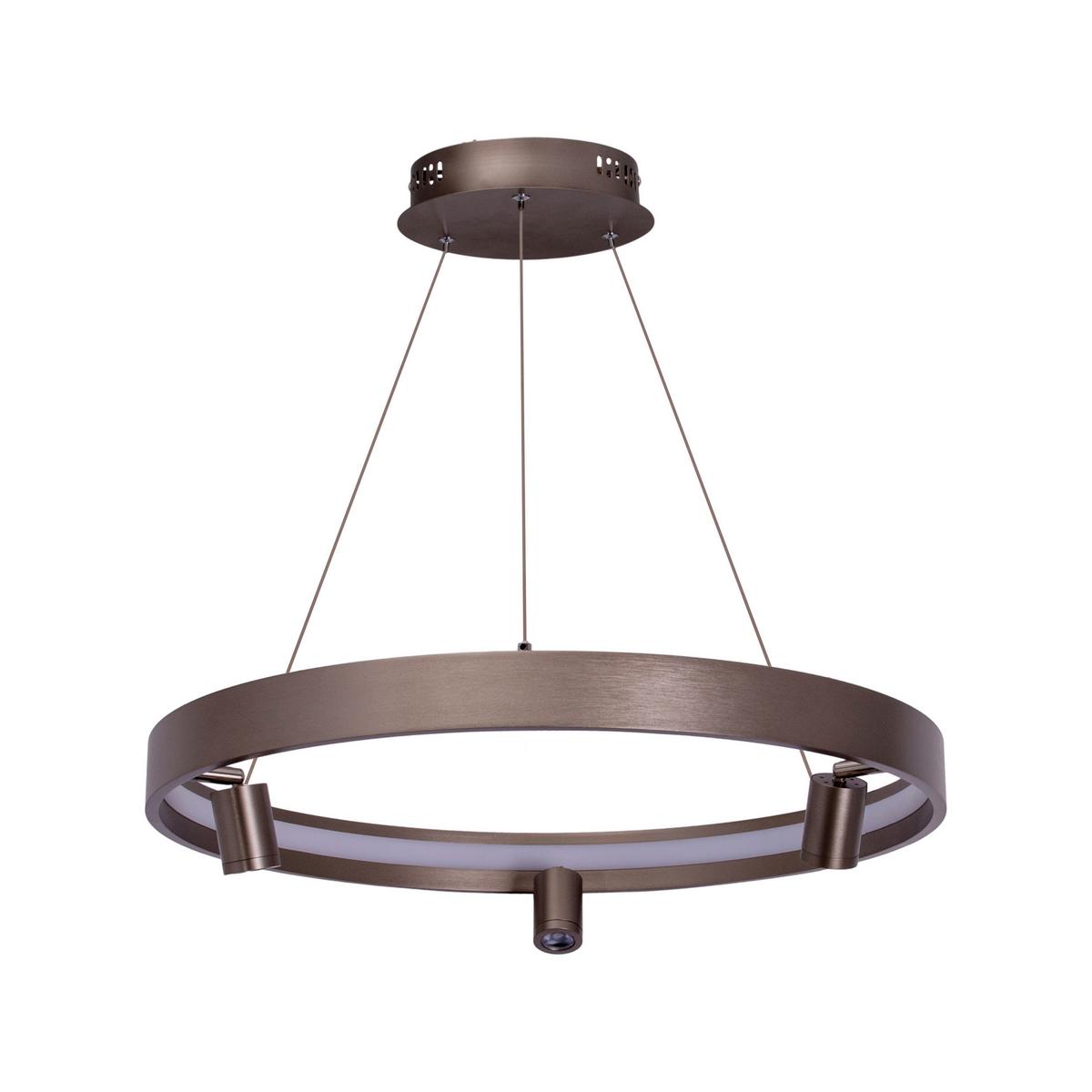 LED-Pendelleuchte 6139250 Tristan - Titanfarben, Design, Kunststoff/Metall (58/150cm) - Näve