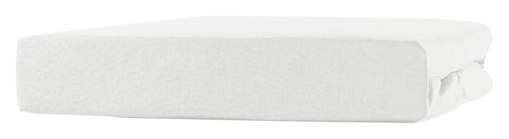 Spannleintuch Tamara Offwhite 90-100x200 cm Jersey - Weiß, KONVENTIONELL, Textil (90-100/200cm) - Ondega