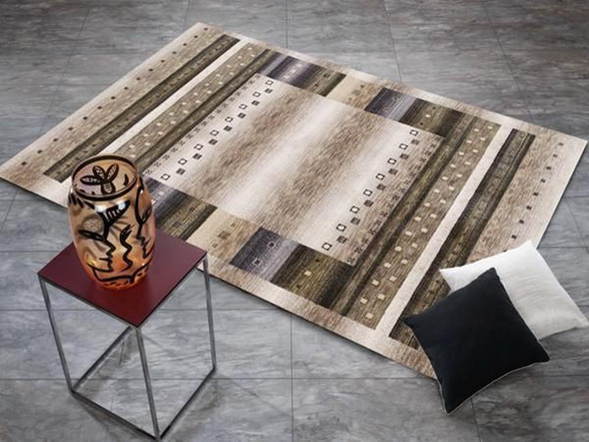 Webteppich Oculus Beige 120x180 Cm - Beige, Basics, Textil (120/180cm) - Novel