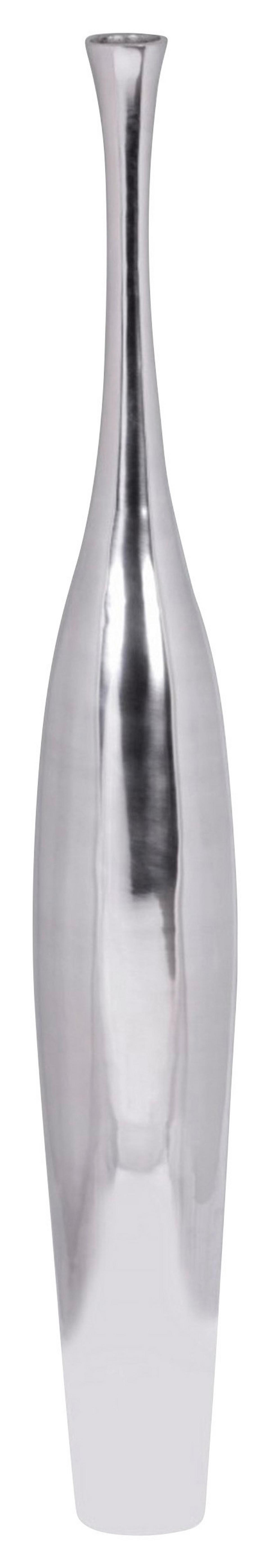 Dekoračná váza WOHNLING strieborná - strieborná, Modern, kov (13/100/13cm) - MID.YOU