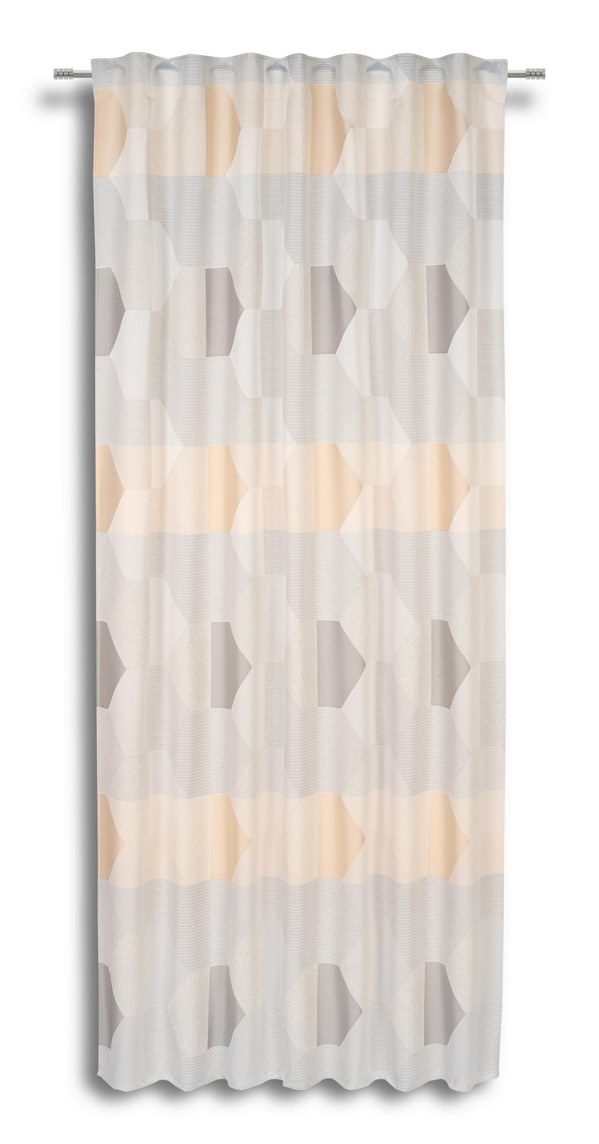Készfüggöny Amelie Kb. 140/245cm - bézs, Modern, textil (140/245cm) - Luca Bessoni