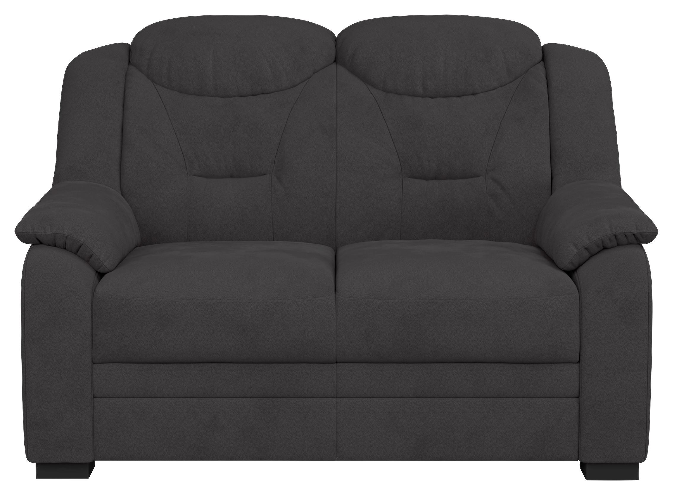 2-sitzer-sofa Marcus Sparta Anthrazit - Anthrazit/Schwarz, Basics, Textil (138/99/99cm) - MID.YOU