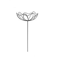 Dekoblume Larissa - Schwarz, KONVENTIONELL, Metall (18/46cm) - Luca Bessoni
