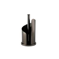 Küchenrollenhalter Edelstahl Schwarz Rutschfest - Schwarz, Basics, Metall (15,5/33cm) - Echtwerk