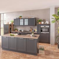 Einbauküche Ip4250 Frei Planbar Modernes Design - Eichefarben/Anthrazit, MODERN, Holzwerkstoff - Impuls