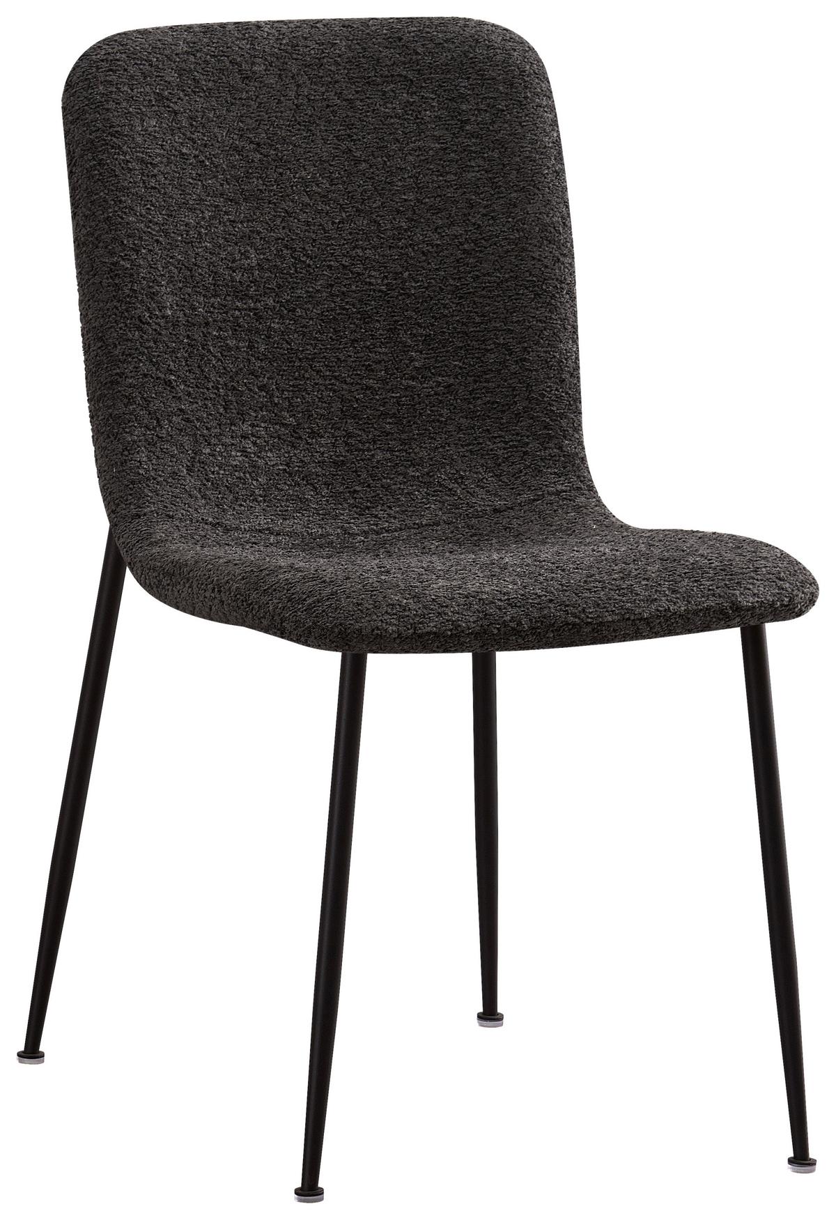 Židle Mila, šedá - šedá/černá, Moderní, kov/dřevo (43/82/57cm) - Mömax